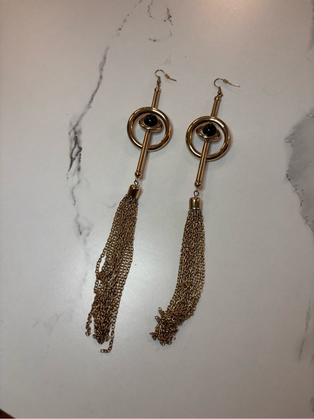ASOS Gold-Tone Tassel Drop Earrings